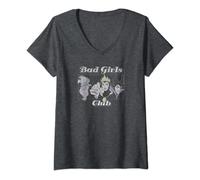 Damen Disney Villains Bad Girls Club T-Shirt mit V-Ausschnitt