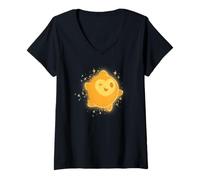 Damen Disney Wish Star Eye Wink T-Shirt mit V-Ausschnitt