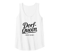 Damen Dorf Queen Aber Seine Fest Dorffest Land Landfest Tank Top