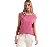 Street One Frauen Dropped Shoulder Shirt mit Deko-Tape in Rosa, Gr: 44