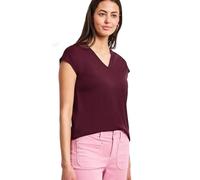 Damen Dropped Shoulder Shirt mit V-Neck