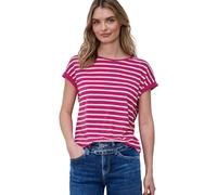 Damen Dropped Shoulder T-Shirt mit Streifen