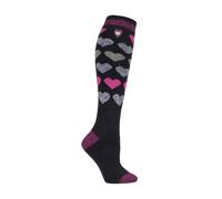 Damen dünne extralang leichte kniehohe thermosocken EU 37 - 42