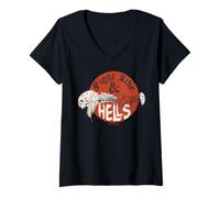 Damen Dungeons and Dragons Fight Like Hells T-Shirt mit V-Ausschnitt