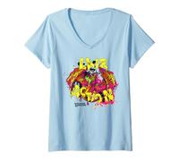 Damen Dungeons & Dragons Lair Action Neon Colored Greatwyrm T-Shirt mit V-Ausschnitt