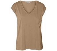 Damen EINFARBIGES T-Shirt Tannin, Größe:S, Farbe:236935 Tannin