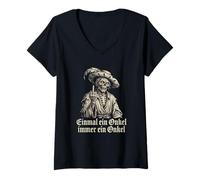 Damen einmal Onkel, Immer Onkel - böhsen onkelz, la Familia T-Shirt mit V-Ausschnitt
