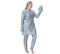 Damen Einteiliger Badeanzug Sport Badeanzüge für Damen mit Shaping Effekt Muslimische Bademode Lockerer Oversize Bikini Ganzkörper Set Vintage Mode Schwimmanzug Sexy Monokini Sommer