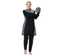 Damen Einteiliger Badeanzug Sport Badeanzüge für Damen mit Shaping Effekt Muslimische Bademode Lockerer Oversize Bikini Ganzkörper Set Vintage Mode Schwimmanzug Sexy Monokini Sommer