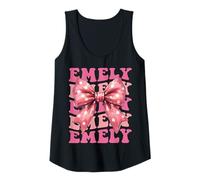 Damen Emely Name Kokette Schleife Ästhetik für Frauen Mädchen Tank Top