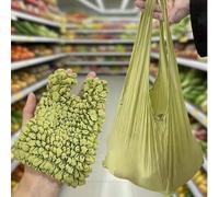 Damen Erweiterbare Shopper Tasche, Dehnbare Einkaufstasche, Große Kapazität Wiederverwendbare Einkaufstasche, Elastisch & Tragbar, Geeignet für Zuhaus