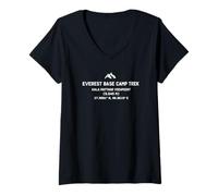 Damen Everest-Basislager, Trek, Kala Patthar, Aussichtspunkt, 5545 m T-Shirt mit V-Ausschnitt