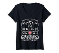 Damen Evi Name It's A Evi Thing You Wouldn't Understand T-Shirt mit V-Ausschnitt