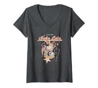 Damen Fallout Video Game Retro Nuka Cola Ad T-Shirt mit V-Ausschnitt