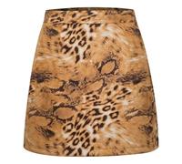 Damen Faux Wildleder Mini Rock Hohe Taille Figurbetonte Kurzer Velours Minirock Kurzer Stretch Bleistiftrock Samt Nicki Stoff Leo Rock Kurz Minirock Glitzerkleid