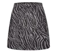 Damen Faux Wildleder Mini Rock Hohe Taille Figurbetonte Kurzer Velours Minirock Kurzer Stretch Bleistiftrock Samt Nicki Stoff Leo Rock Kurz Minirock Glitzerkleid