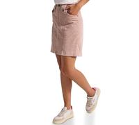 Minirock STREET ONE, Damen, Gr. 44, rosa (faded rose), Web, Stoff, 98% Baumwolle, 2% Elasthan, unifarben, casual, normal mini, Röcke, in Cord-Optik (78033452-44) faded rose