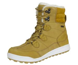 Damen Fellstiefel mit Lammwolle Winterstiefel Braun EU 36