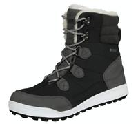 Damen Fellstiefel mit Lammwolle Winterstiefel Schwarz EU41
