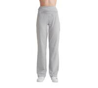 Damen Fitnesshose Bio-Baumwolle Trainingshose Sporthose 1726"Leela Cotton" grau-melange S