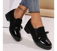 Damen Flache Schuhe, Freizeitschuhe, Hausschuhe, Loafer, Krankenschwestern Schuhe, Schleifchen Ballerinas, elastische Samt atmungsaktive Slip-On Schuh