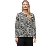 Street One Frauen Flauschiges Shirt in Beige, Gr: 46