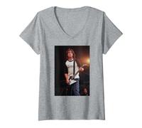 Damen FOO Fighters Dave Grohl Es gibt Nichts mehr zu verlieren Era T-Shirt mit V-Ausschnitt