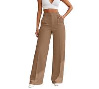 Damen Freizeithose Gerades Bein Bequem Atmungsaktiv Weich Stretch Alltag Büro Urlaub Sommer Frühling