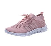 Damen Freizeitschuhe Damenmode Turnschuhe,Reine Farbe Mesh Schuhe, Atmungsaktive Schnürschuhe,Damen Freizeitschuhe Reine Farbe Mesh Schuhe, Atmungsaktive Schnürschuhe