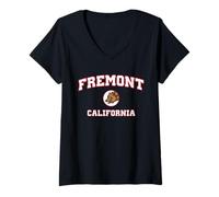 Damen Fremont, Kalifornien (CA) T-Shirt mit V-Ausschnitt