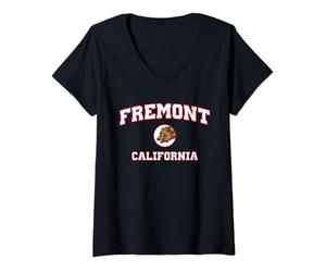 Damen Fremont, Kalifornien (CA) T-Shirt mit V-Ausschnitt