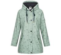 Damen Friesennerz Regenmantel Regenjacke mit Kapuze Gefüttert Wasserdicht Wetterfest Windbreaker Übergangsjacke #ankerglutmeer