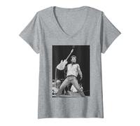 Damen Geboren in den USA Bruce Springsteen Tour Wembley 1985 T-Shirt mit V-Ausschnitt