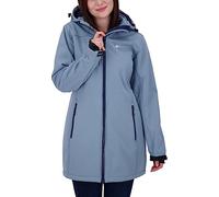 Softshellmantel DEPROC ACTIVE "KEELE PEAK II WOMEN", Damen, Gr. 40/42 (M), blau (citadel), 96% Polyester; 4% Elastan, Windstopperbündchen mit Daumenlöchern,mit Schneefang,mit verstellbarem Klettversch