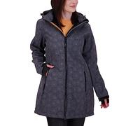 Damen Gefütterter Softshellmantel Kurzmantel mit abnehmbarer Kapuze Softshelljacke Übergangsjacke KEELE Peak