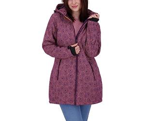 Damen Gefütterter Softshellmantel Kurzmantel mit abnehmbarer Kapuze Softshelljacke Übergangsjacke KEELE Peak