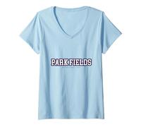 Damen Gegründet 1961 Varsity Logo Graphic PAFI299 T-Shirt mit V-Ausschnitt