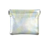 Damen-Geldbörse aus Leder, türkis, Farbverlauf, Wasserwellung, Münzgeldbörse, ausgefallene Make-up-Tasche für Frauen, Türkisfarbener Farbverlauf, 1 size