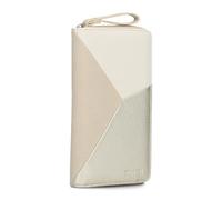 Damen Geldbörse JANA J2 Wallet 20 x 11 cm hochwertiges Kunstleder im Tricolor-Design, Portemonnaie mit 12 Kartenfächern, Münzfach, Sichtfach für Ausweise, mit umlaufenden Reißverschluss (nubuk-linen)