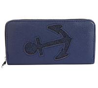 Shaghafi Damen-Geldbörse Kunstleder blau Anker Format 19 x 10 cm 3010012