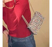 Damen-Geldbörsen mit Strasssteinen,Clutch-Geldbörse mit Strasssteinen für Damen, Glitzernde Abendtasche Damen Geldbörse, Tragbare Strass-Clutch-Geldbörse für Geburtstag, Neujahr, Weihnachten, Ostern