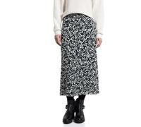 Street One Studio Frauen Gemusterter Mesh-Rock in Schwarz, Gr: 38