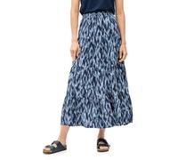 Maxirock CECIL, Damen, Gr. M40, blau (urban navy blau), Stoff, 100% Viskose, bedruckt, comfort fit knöchelfrei, Röcke, Elastikbund mit Tunnelzug (98256715-M) urban navy blau