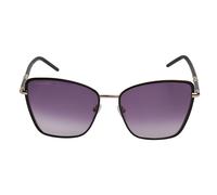 Damen Geometrische Quadratische Metallsonnenbrille LO167S Einheitsgröße