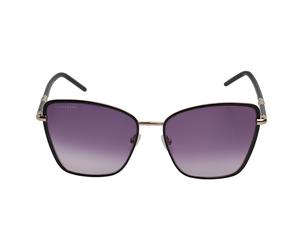 Damen Geometrische Quadratische Metallsonnenbrille LO167S Einheitsgröße