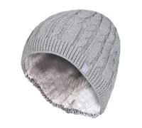 Damen gerippt Kabel stricken Fleece gefüttert Thermal gestrickt Beanie Hut Einheitsgröße
