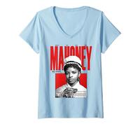 Damen Geschichte der schwarzen Krankenpflege Mary Mahoney 1879 Pioneer T-Shirt mit V-Ausschnitt