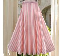 Damen gestreifter eleganter und modischer A-Linien Rock, Frühling/Sommer