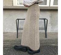 Damen gestreifter modischer langer Lässig Strickrock