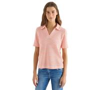 Cecil Damen Gestreiftes Ajour Shirt in Orange, Gr: XL